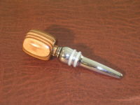 Small Premium Zebrawood Stopper - Style 1