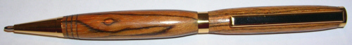 Zebra Wood Pen - Grooved